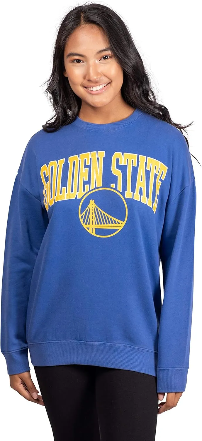 Ultra Game Women's NBA Official Super Soft Oversized Sweatshirt