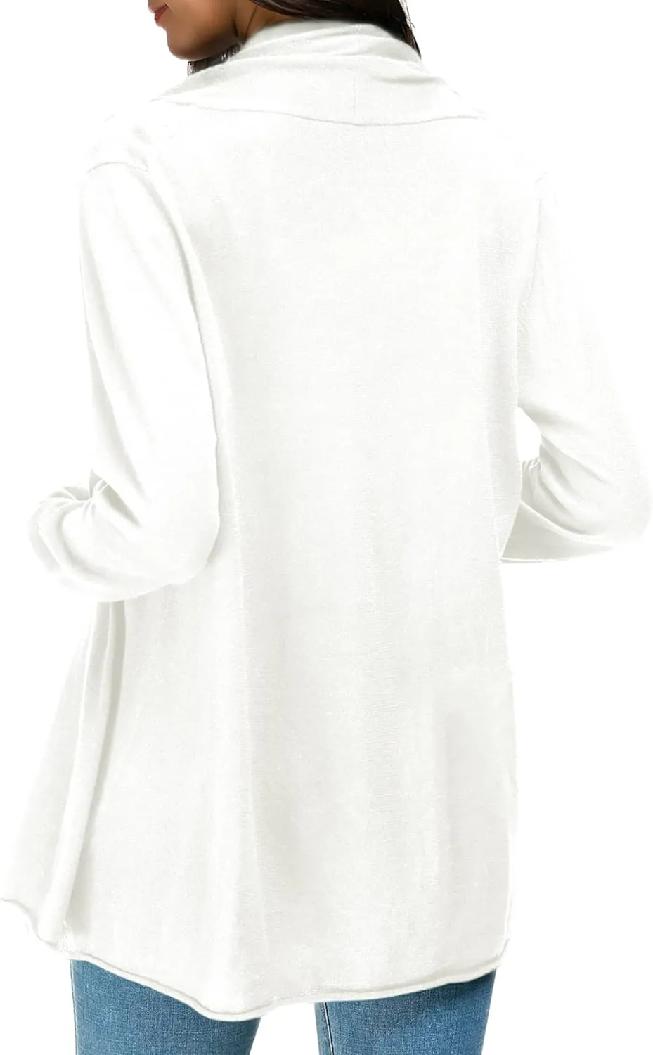 Urban CoCo Women's Long Sleeve Open Front Casual Thin Cardigan