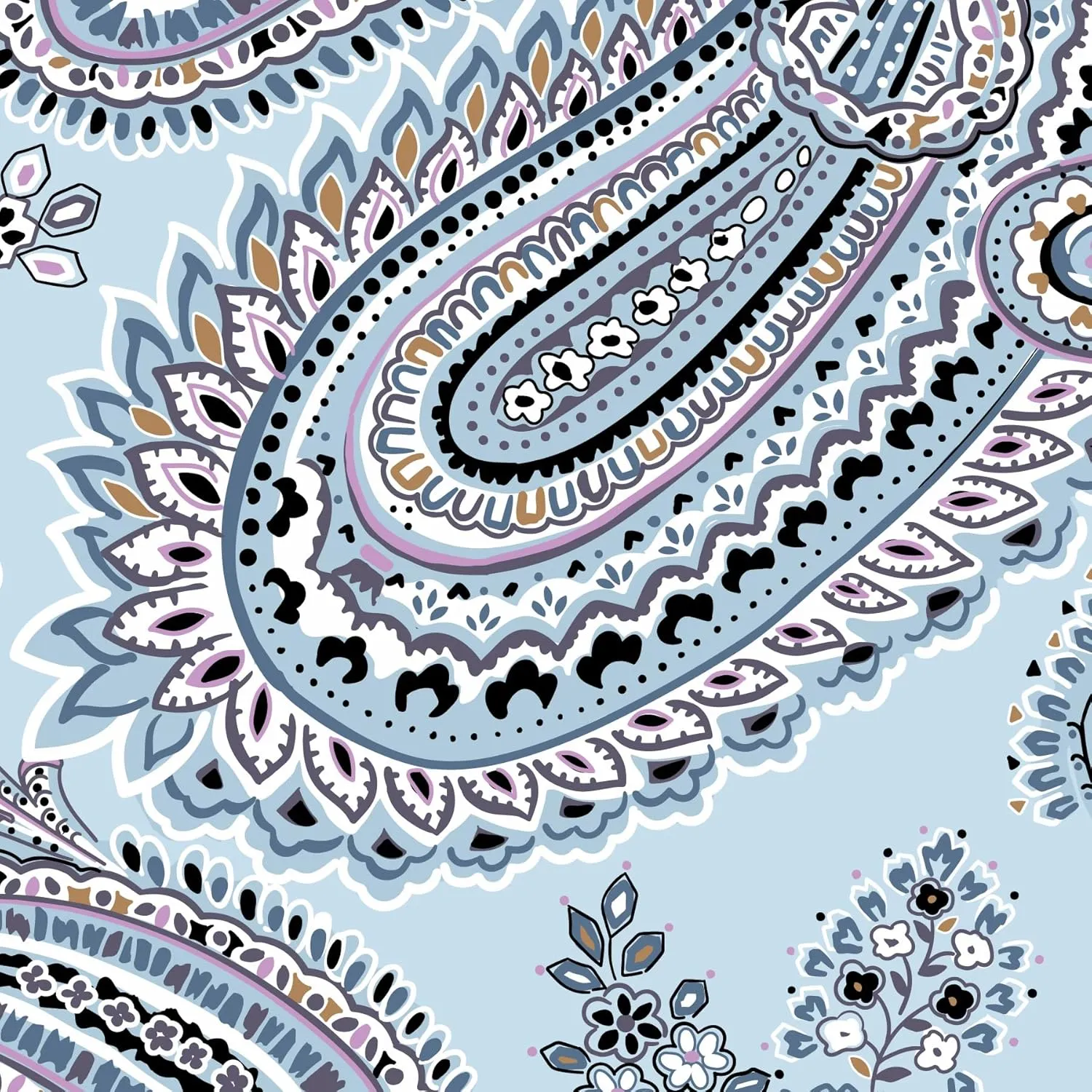 Vera Bradley Travel Pillow, Soft Sky Paisley