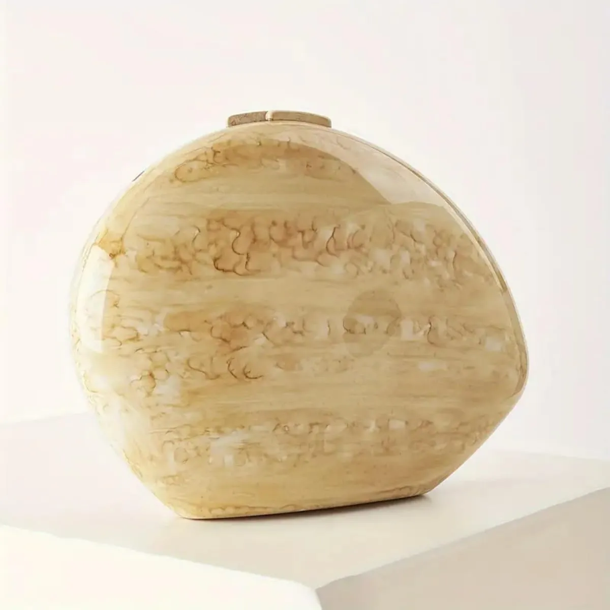 Women Acrylic Evening Clutch Purse Unique Shell Marble Handbag for Wedding Party Prom