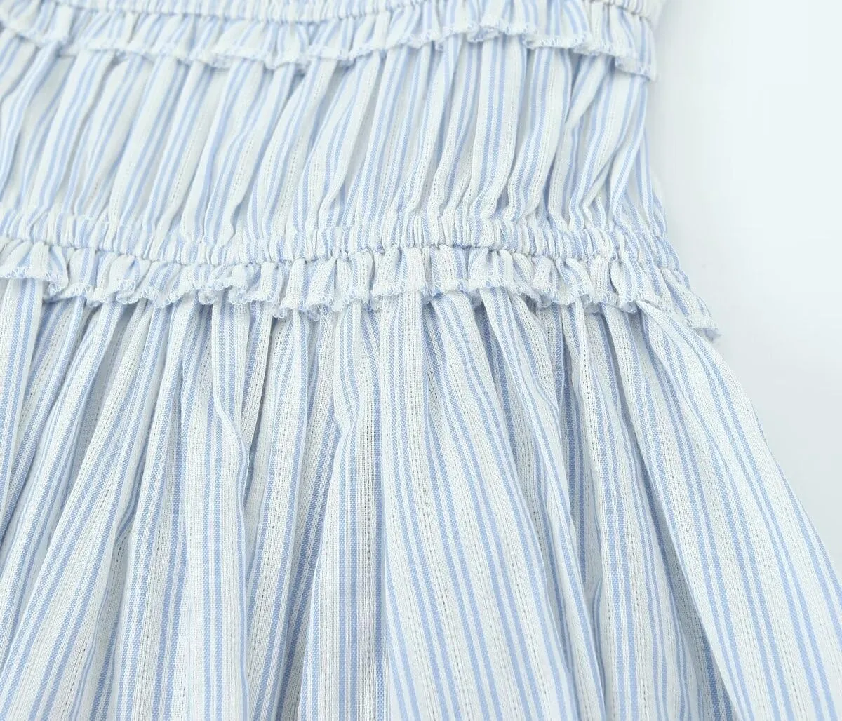 Women Coquette Bow Tie Front Mini Dress Y2K Cute Strip A Line Short Sundress Summer Aesthetic Ruffle Beach Sundress