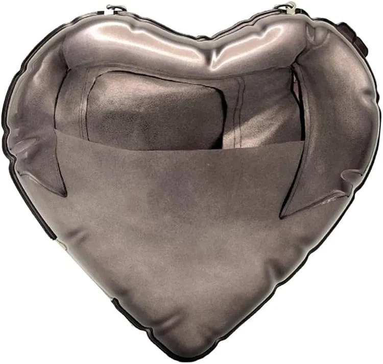 Women Cute Heart Evening Bag Romantic Acrylic Clutch Purse Dating Crossbody for Valentine's Day Night Party Reunion