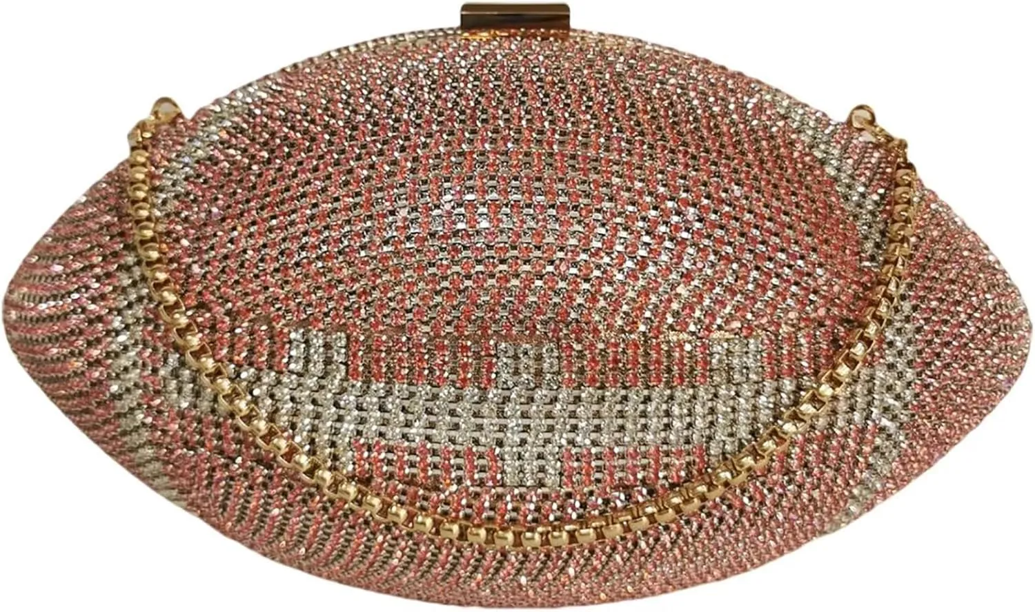 Women Football Shaped Crossbody Shoulder Bag Rugby Clutch Handbag Unique Novelty Football Purse