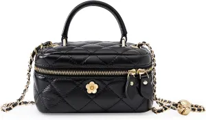 Women Genuine Leather Satchel Classic Quilted Design Adjustable Chain Handbag Ladies Fashion Dinner Party Shoulder Bagbag1130OWOISS
