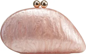 Women Unique Acrylic Evening Clutch Chain Shoulder Crossbody Bag Wedding Party Banquet