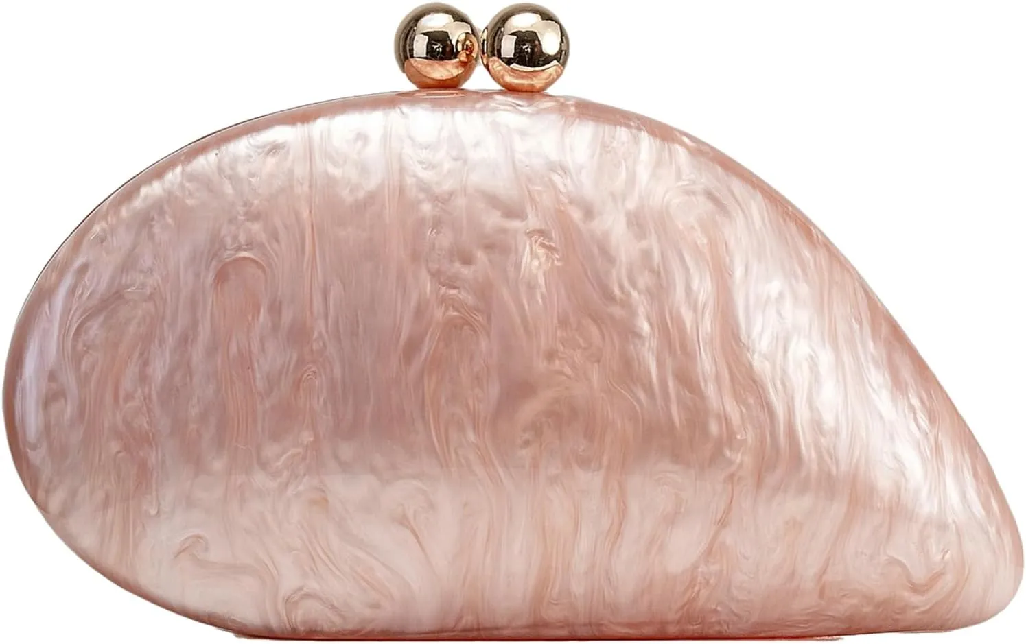 Women Unique Acrylic Evening Clutch Chain Shoulder Crossbody Bag Wedding Party Banquet