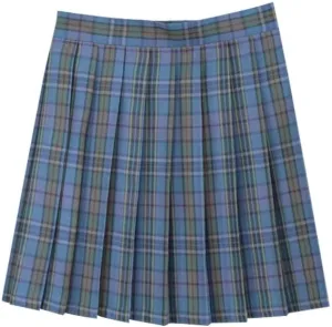 Women Vintage Plaid Print Pleated Skirt High Waisted Uniform Role Play Mini Skirts Casual Streetwear A-line Skirts