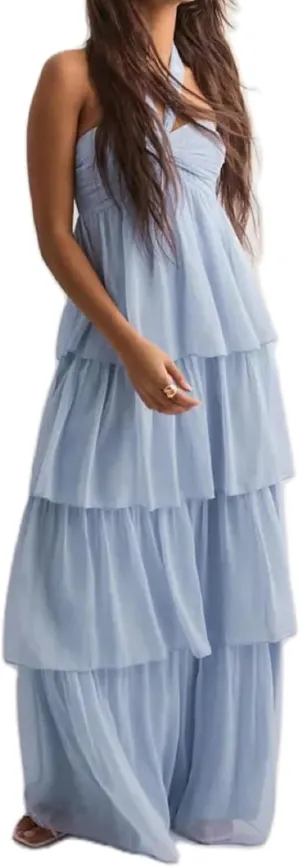 Women Y2K 2 Piece Maxi Skirt Set Strapless Crop Tube Top Ruffle Mesh Skirts Outfit Lace Trim Beach Outfit