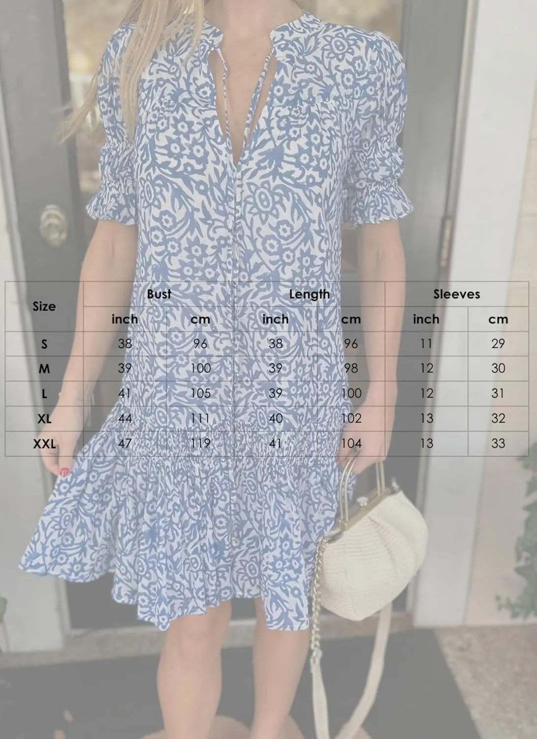 Women's Boho Floral V-Neck Ruffle Hem Mini Dress Summer Beach Wedding Guest Casual Outdoor Dress