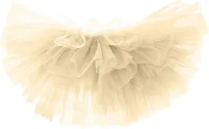 Women's Short Skirt Casual Loose Trendy Elastic High Waist Solid Color Party Dance Fluffy Mesh Skirts 2025, S-L