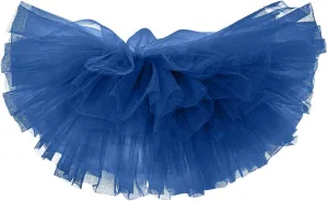 Women's Short Skirt Casual Loose Trendy Elastic High Waist Solid Color Party Dance Fluffy Mesh Skirts 2025, S-L