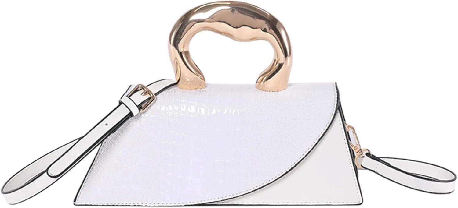 Women's Stone Pattern Top Handle Satchel Bag PU Leather Flap Shoulder Bag Stylish Crossbody Outdoor Handbag and Pursebag300OWOISS