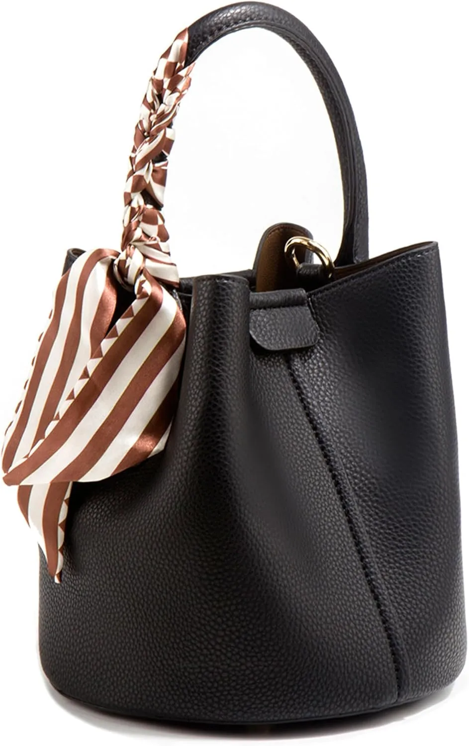 Women's Stylish Bucket Satchel Bag PU Leather Large Handbag Commuter Crossbody Shoulder Bag Designer Top Handle Pursebag1552OWOISS