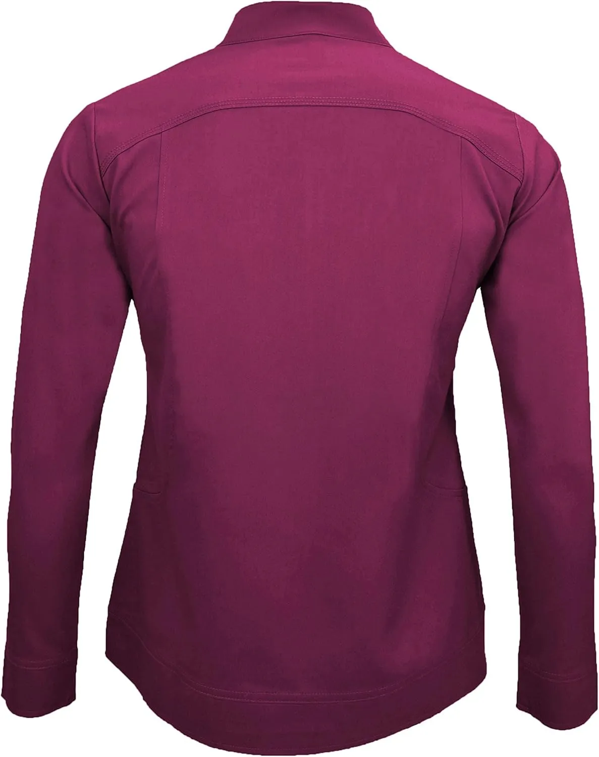 Women's Ultra Soft Front Zip Warm-Up Scrub Jacket