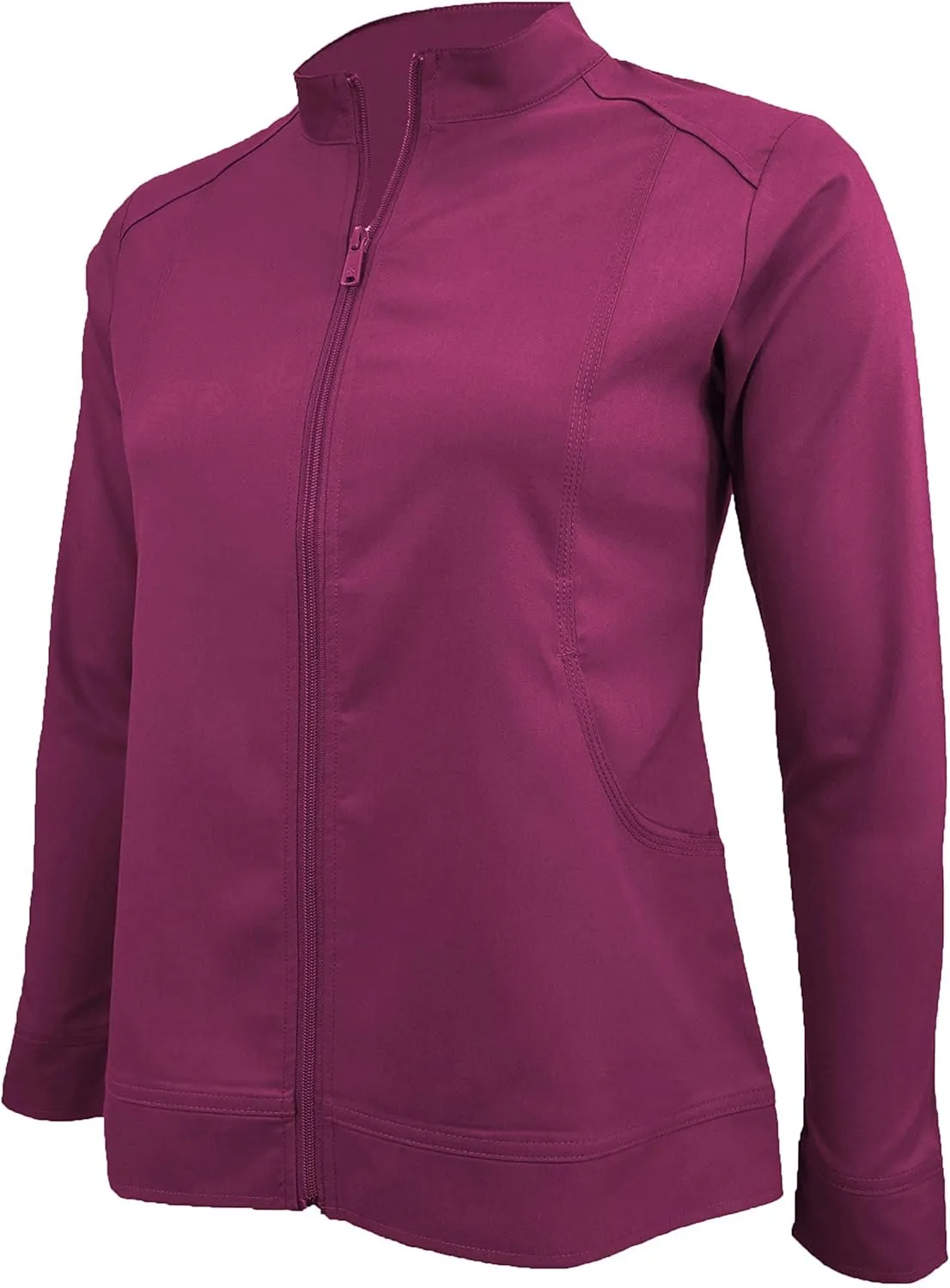 Women's Ultra Soft Front Zip Warm-Up Scrub Jacket