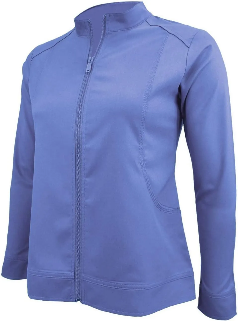 Women's Ultra Soft Front Zip Warm-Up Scrub Jacket