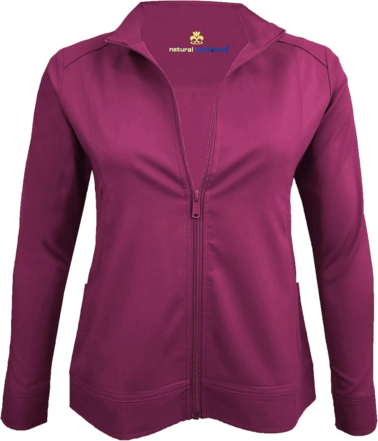 Women's Ultra Soft Front Zip Warm-Up Scrub Jacket