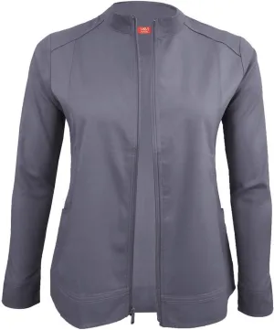 Women's Ultra Soft Front Zip Warm-Up Scrub Jacket
