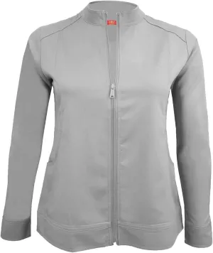 Women's Ultra Soft Front Zip Warm-Up Scrub Jacket