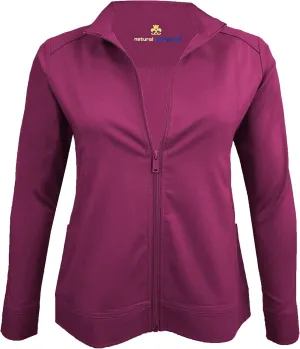 Women's Ultra Soft Front Zip Warm-Up Scrub Jacket