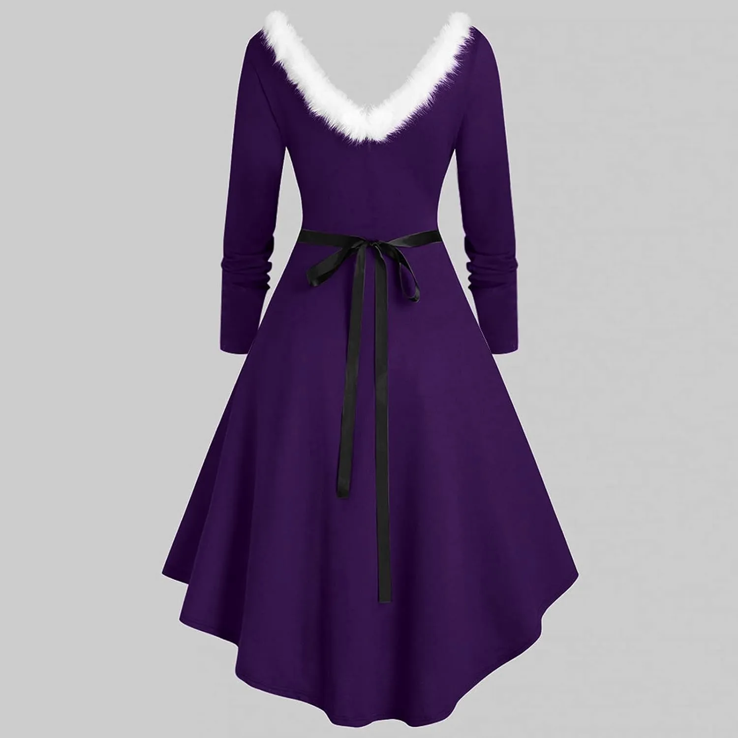 Xmas Dresses for Women Plain Party Swing Vintage Cocktail Dress 2023 Elegant Comfy Asymmetrical Flowy Formal Dresses
