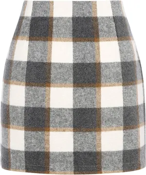 XOWRTE Women's Skirt Autumn Women's Skirt Flared A Line Pleated Skirts Intage Elegant Bodycon Pencil Dance Skirts