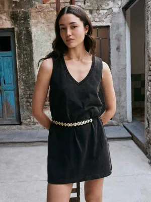 ZSupply Sloane V-Neck Mini Dress - Black